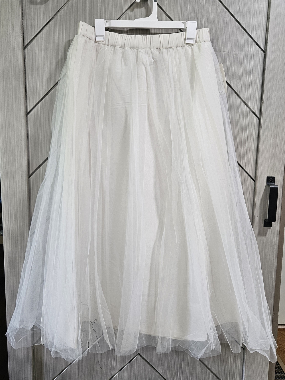 a new day White Layered Tulle Maxi Skirt